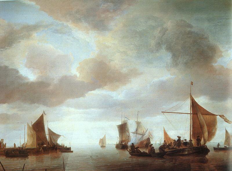 Jan van de Capelle Ships on a Calm China oil painting art